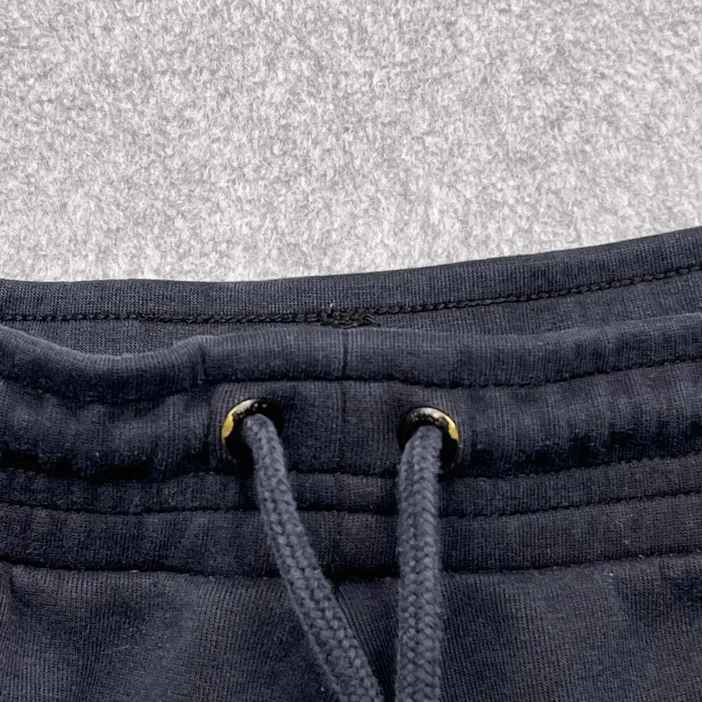 nike tech sweatpants mens medium black tapered jogger drawstring